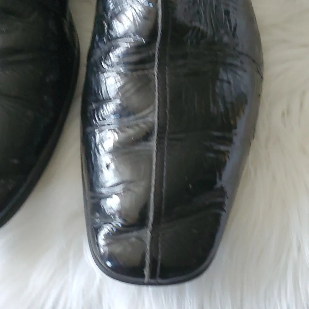 Prada patent leather slipon ankle shoes size 9 - Picture 11 of 17